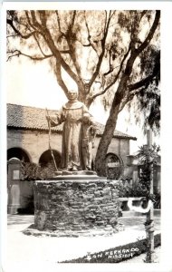 RPPC LOS ANGELES,  CA California  SAN FERNANDO MISSION   c1950s  Postcard