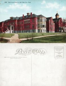 SALT LAKE CITY UTAH HOLY CROSS HOSPITAL ANTIQUE POSTCARD