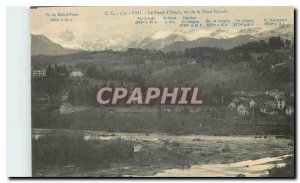 Old postcard Pau Merits Ossau seen Place Royale