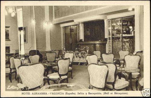 spain, VALENCIA, Hotel Alhambra, Hall, Reception 1940s