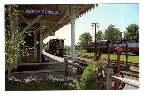 Conway Scenic Railroad Diesel Electric, North Train Station, New Hampshire,