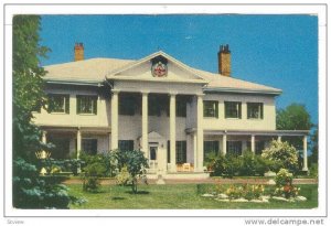 Exterior,Government House in Charlottetown overlooks the harbour, Prince Edwa...