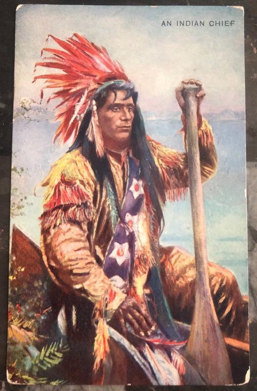 Mint USA PPC Picture Postcard Native American An Indian Chief