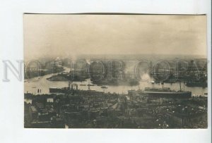 461272 Germany Hamburg ocean liner warship Vintage photo postcard