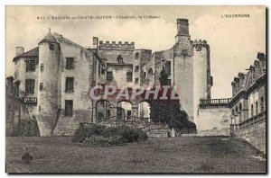 Old Postcard Chateau Chazeron surroundings Chatel Guyon