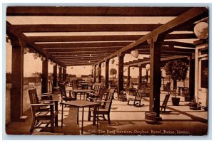 Boise Idaho ID Postcard The Roof Garden Owyhee Hotel View c1910's Antique