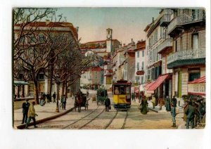 289378 FRANCE CANNES Felix Equre street TRAMS street ADVERTISING postcard