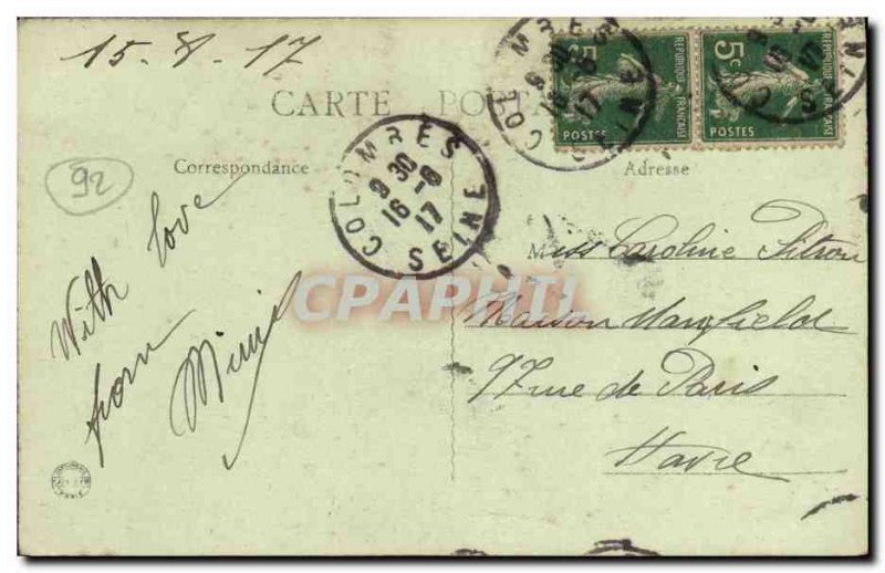 Old Postcard Doves Moulin Joly