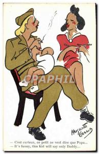 Old Postcard Fancy Army Soldier Army Tobacco Cigarette