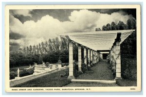 1935 Rose Arbor and Gardens Yaddo Park, Saratoga Springs New York NY Postcard