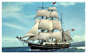 The Carthaginhan a whaling barque also known as Thetis Boat Postcard Posted 1967