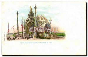 Old Postcard From 1900 Expo Paris monumental Gate of & # 39exposition