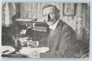 Scranton PA Postcard Lloyd George At His Desk The Druid Advertising 1912 Antique