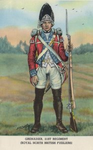 Grenadier 21st Regiment Royal North British Fusiliers Postcard