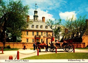Virginia Williamsburg Governor's Palace With Carriage