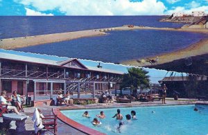 VINTAGE POSTCARD SWIMMING POOL MOTEL SEA RANCH CORPUS CHRISTI TEXAS 1967