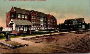 Postcard Northern Pacific Hospital in Tacoma, Washington