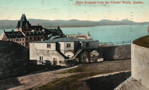 Vintage Postcard 1916 Jebbs Redoubt From The Citadel Walls Quebec Valentine & So