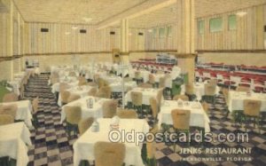 Jacksonville Florida USA Linen Jenks Restaurant Unused 