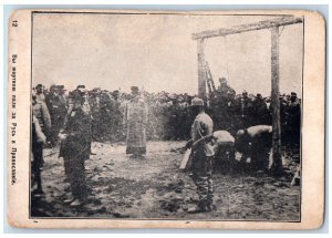 c1910's WWI Russian Religious Hanging Orthodox Unposted Antique Postcard