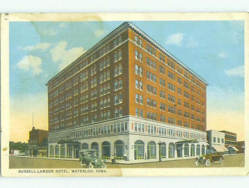 W-Border RUSSELL LAMSON HOTEL Waterloo Iowa IA HQ4662