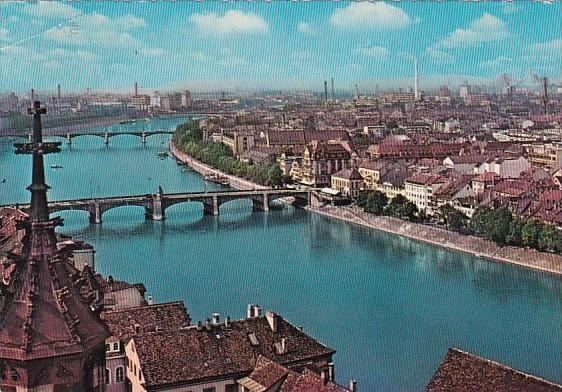 Switzerland Basel Panorama 1964