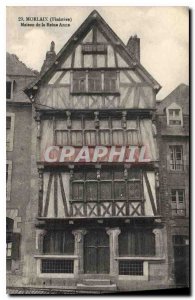 Postcard Old House Finistere Morlaix Queen Anne
