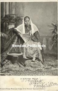 indonesia, SUMATRA, Beautiful Malay (?) Girl (1910s) Mission