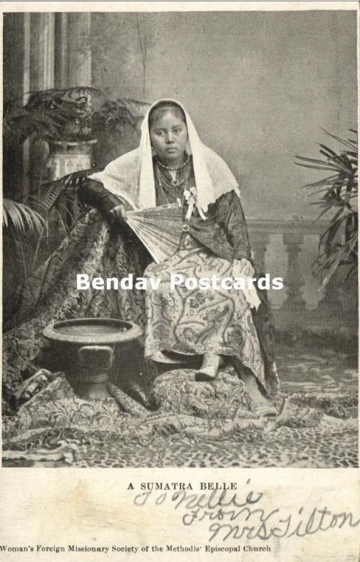 indonesia, SUMATRA, Beautiful Malay (?) Girl (1910s) Mission