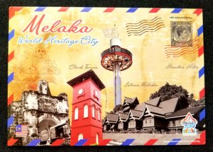[AG] P185 Malaysia Melaka World Heritage Royal Palace Clock Tower (postcard *New
