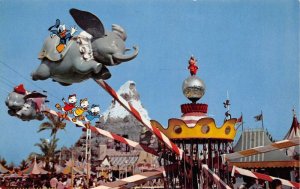 Disneyland Amusement Park Flying Dumbo Ride Vintage Postcard AA75694