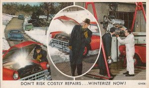 Postcard Advertising Prestone Anti Freeze Winterize Now