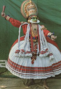 Kathakali Indian Costume Dance Rare Hampshire Theatre Postcard