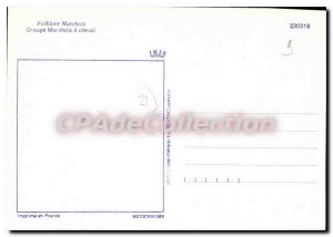 Postcard Modern folklore group Marchois horse