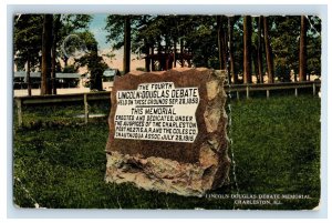 Vintage Lincoln Douglass Debate Memorial Charleston, Ill. Postcards P166E