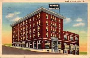 Illinois Alton Hotel Stratford Curteich