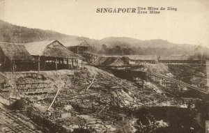 PC CPA SINGAPORE, ZINC MINE, Vintage Postcard (b19620)