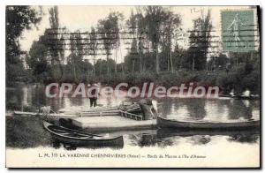 Postcard Old La Varenne Chennevieres Bords de Marne to the Love Island