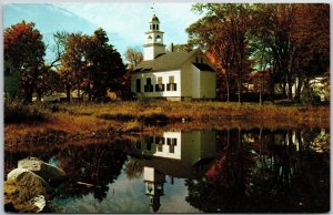 1966 Historic Methodist Church In Sandwich New Hampshire Lake Posted Postcard