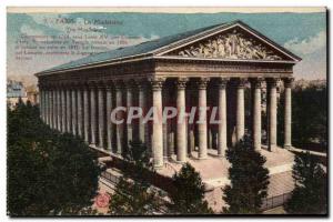 Paris Old Postcard La madeleine