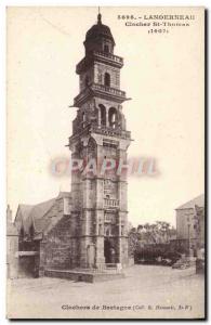 Postcard Old Belfry Landerneau St. Thomas