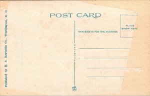 Vtg 1920s Greetings from Washington DC Large Letter Postcard