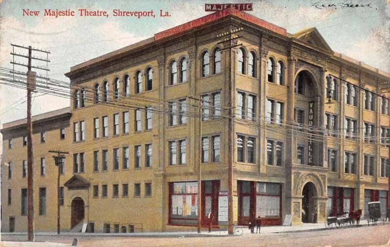 Shreveport Louisiana New Majestic Theatre Vintage Postcard AA35658