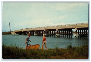 c1960s Greetings From Fenwick Island Delaware DE Adventure Beckons Boat Postcard