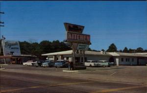 Statesboro GA Bryant's Kitchen Drive-In Old Cars Postcard