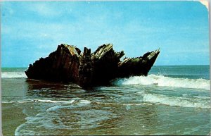 North Carolina Outer Banks Remians Of The Schooner G A Kohler Wrecked 1933