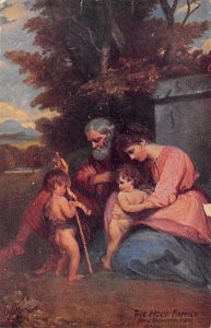 The Holy Family Religion Writing On Back 