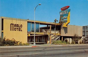 Fresno, California MARLO MOTEL Roadside ca 1960s Chrome Vintage Postcard