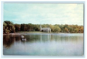 View Of St. James Church And Austin Park Skaneateles New York NY Postcard