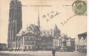 BF16655 la cathedrale saint rombaut malines belgium  front/back image